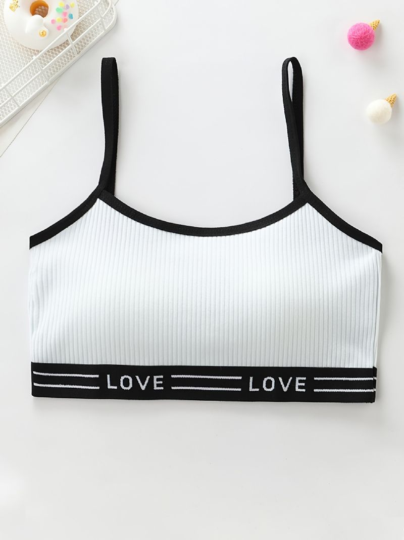 3db Lányok Edzés Melltartó Seamless Stretch Sport Bralette Ujjatlan Crops Tank Felsők Fehérnemű