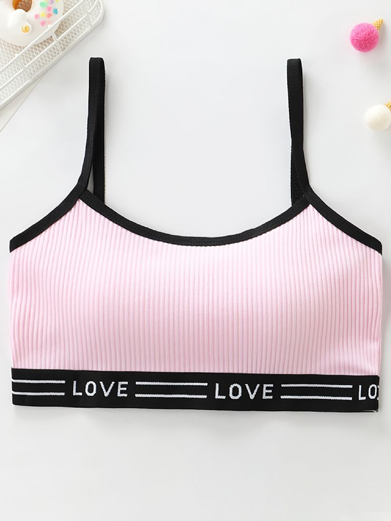 3db Lányok Edzés Melltartó Seamless Stretch Sport Bralette Ujjatlan Crops Tank Felsők Fehérnemű