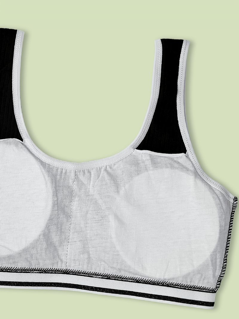 3db Lányok Edzés Melltartó Seamless Stretch Sport Bralette Ujjatlan Crops Tank Felsők Fehérnemű