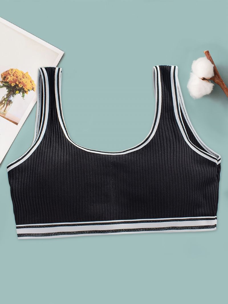 3db Lányok Edzés Melltartó Seamless Stretch Sport Bralette Ujjatlan Crops Tank Felsők Fehérnemű