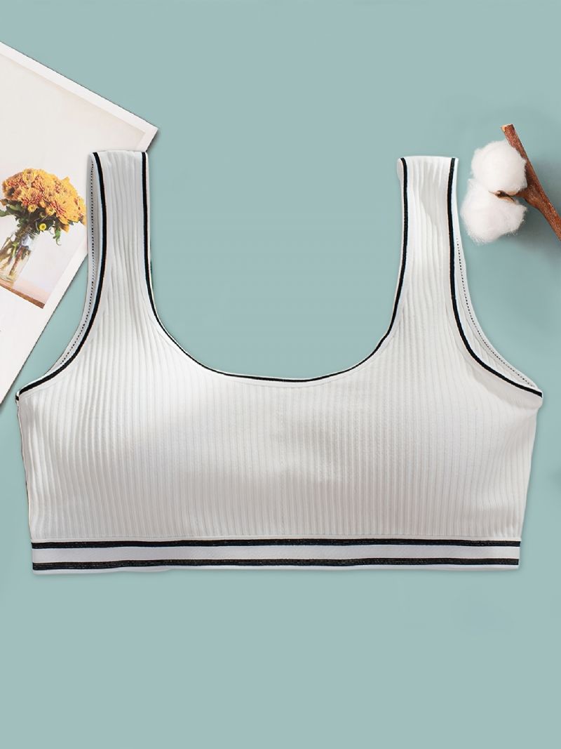 3db Lányok Edzés Melltartó Seamless Stretch Sport Bralette Ujjatlan Crops Tank Felsők Fehérnemű