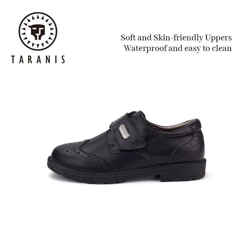 Fiúk Classic Black Loafers Puha Talpú Csúszásgátló Party Iskolai Egyenruha Oxford Performance Bőrcipők Gyerekeknek Nagy