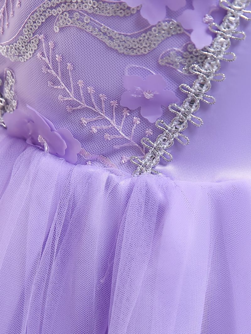 Lányok Sofia Az Első Rapunzel Hercegnő Halloween Jelmez Fényes Party Cosplay Öltöztetős Születésnapi Ruha