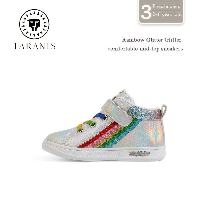 Rainbow Glitter Comfort Középső Tornacipő Őszi Tél