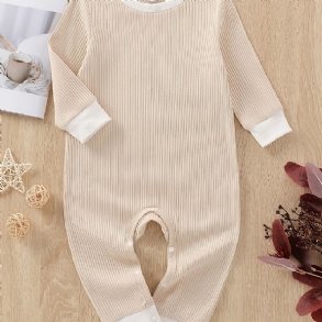 Bébi Lányok Hosszú Ujjú Jumpsuit Romper