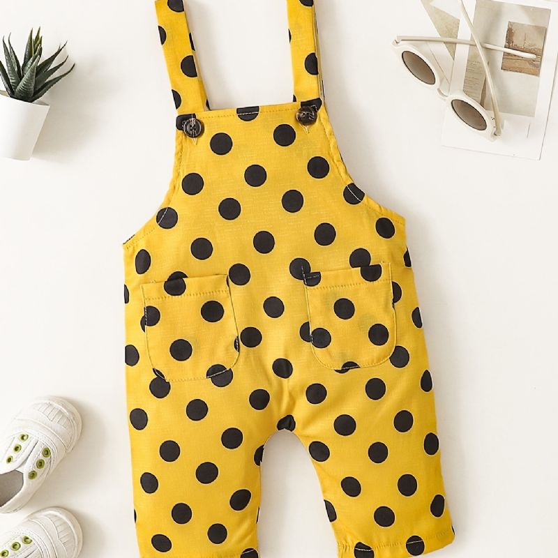 Lányok Pöttyös Függőnadrágok Jumpsuit Babaruhák