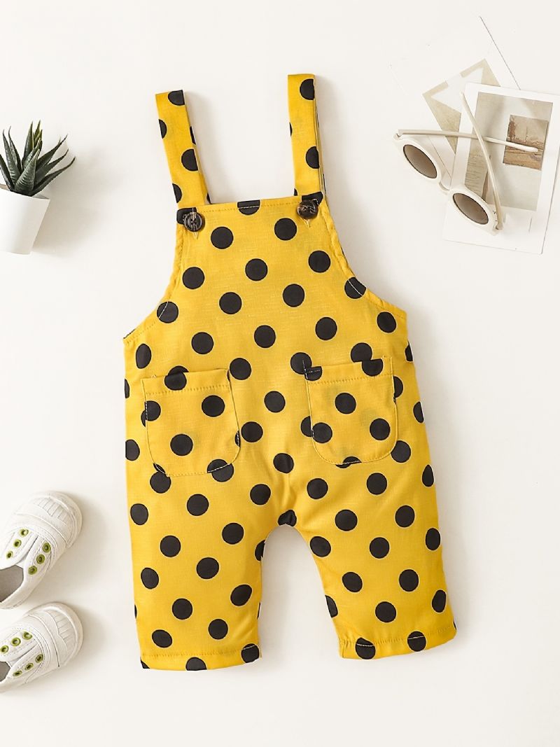 Lányok Pöttyös Függőnadrágok Jumpsuit Babaruhák