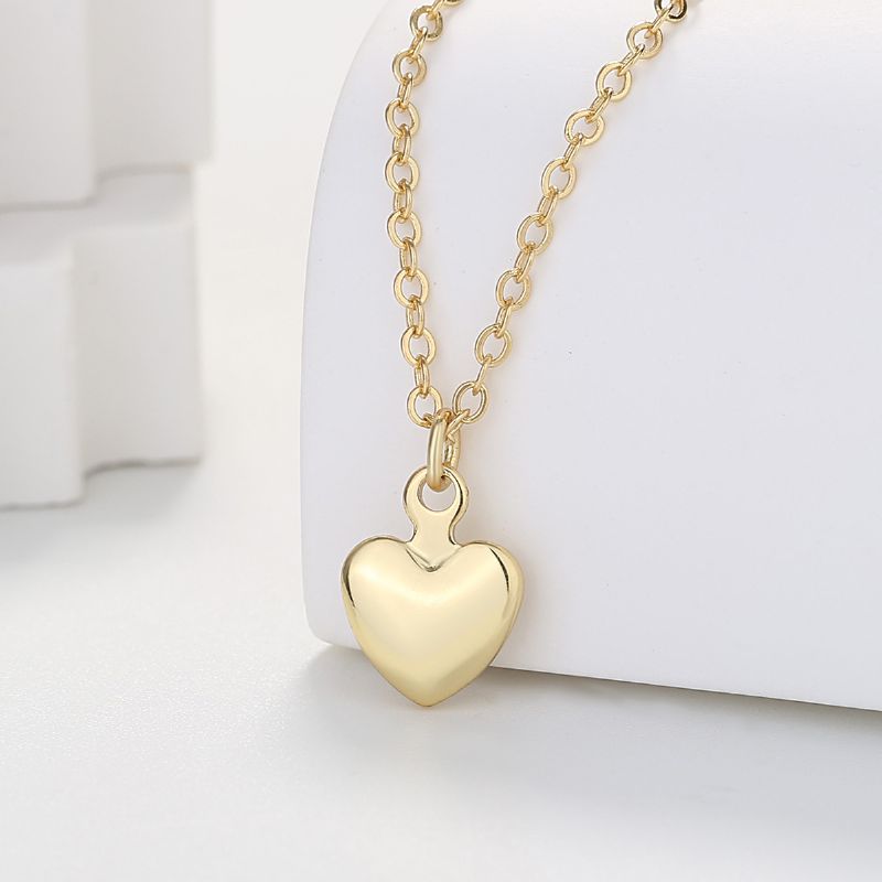 Heart Choker Nyaklánc Finom Szerelmes Medál Arany Ékszer Női Lányoknak