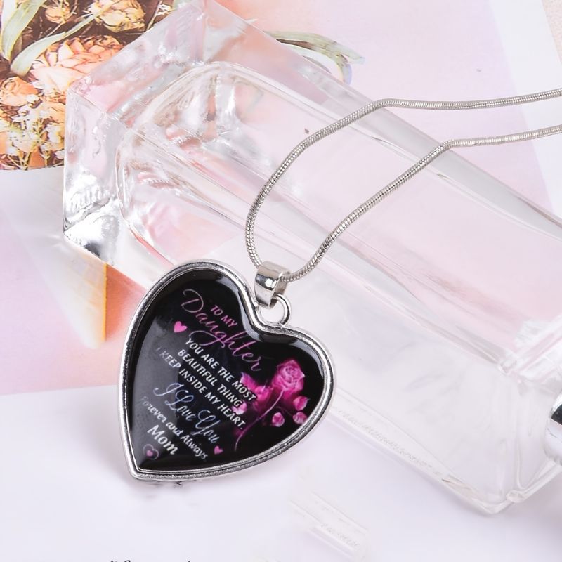 Lányok Heart Charm Nyaklánc