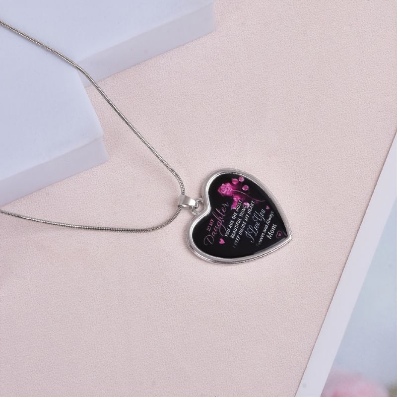 Lányok Heart Charm Nyaklánc