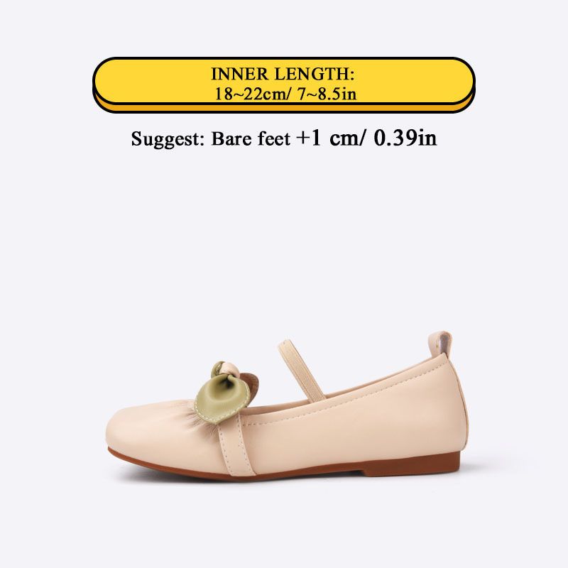 Klasszikus Lányok Mary Jane Flats Puha Talpú Csúszásgátló Bowknot Party Iskolai Teljesítményű Bőrcipők Gyerekeknek Nagy