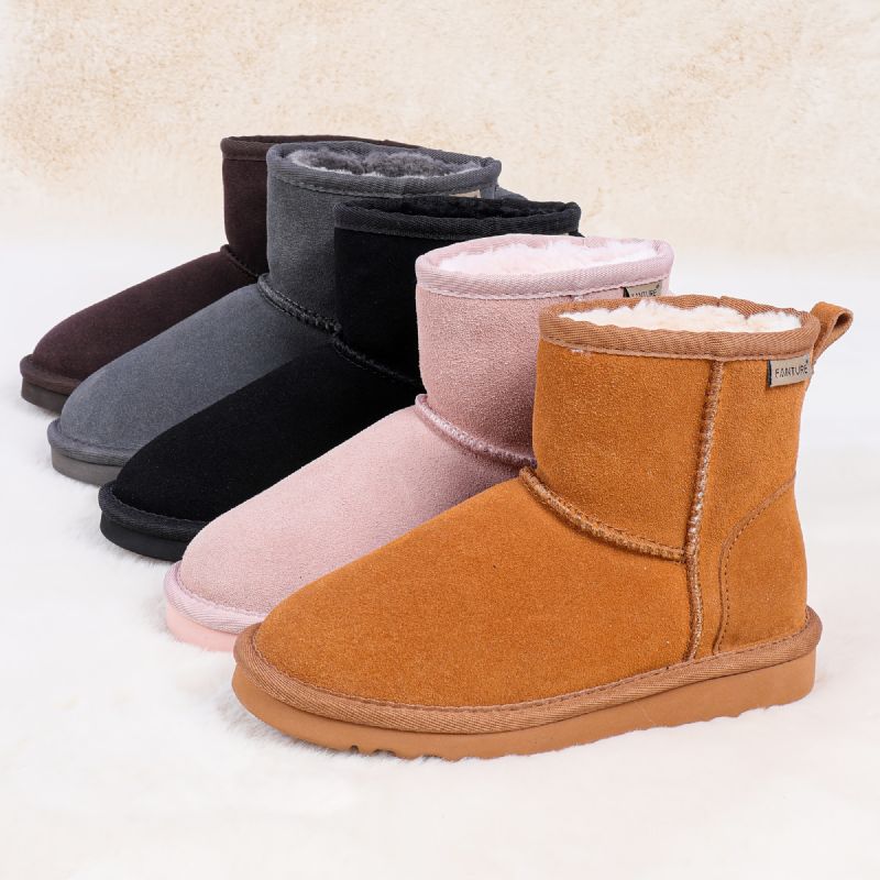 Fiúk Velvet Boots Puha Talpú Csúszásgátló Thermal Télre