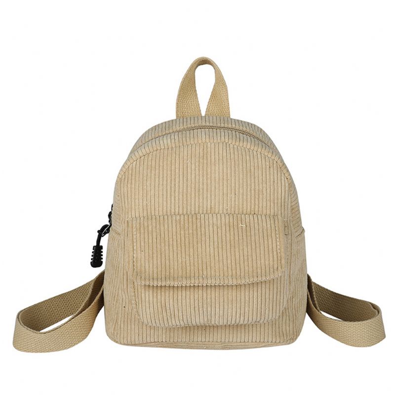 Női Mini Hátizsák Corduroy Lányok Bookbags Retro Utazási