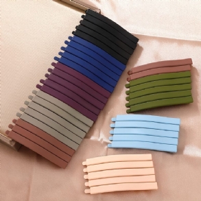 Candy Colors Hajkapcsok Lányoknak Női Egyszerű Basic Édes Hajtűk Festett Színes Matt Haj Kiegészítők Barrette 5db Szett