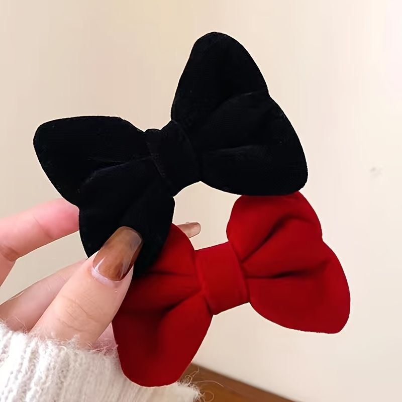 Kids Lányok Hair Bow Vintage Bársony Hajcsat Fejpántos Hajtartozékok