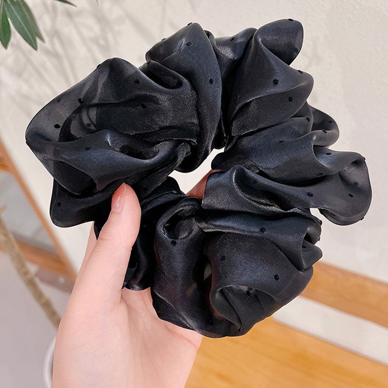 Pöttyös Satin Hair Scrunchie Hajkiegészítők Ajándékkészlet Koszorúslány Konty Tartó És Készítő Lányoknak Alvó Parti Ajándékcsomag