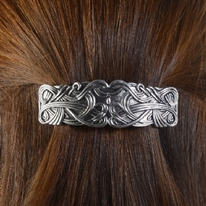 Viking Hajtű Barrette Vintage Hair Barrettes Fém Francia Hajkapcsok Gravírozott Fejfedők Női Lányoknak 1db