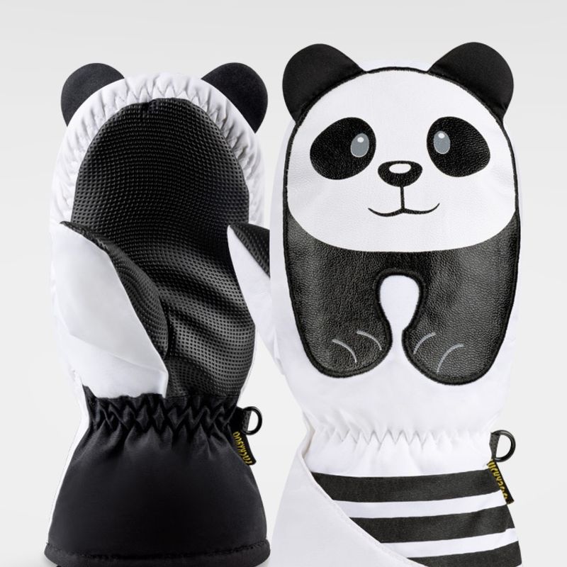 1 Pár Kids Vízálló Ujjatlan Rajzfilm Bee Panda Katicabogár Design Thermal Kesztyű Télre Szabadtéri Sportok Síelés Horgászat Gyerekek Kiegészítők
