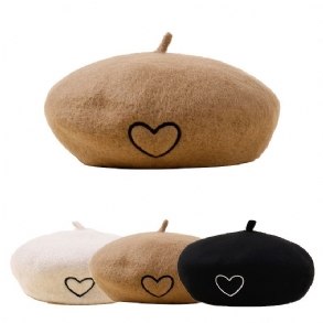 Lányok Divat Love Beret Kalap Autumn Winter