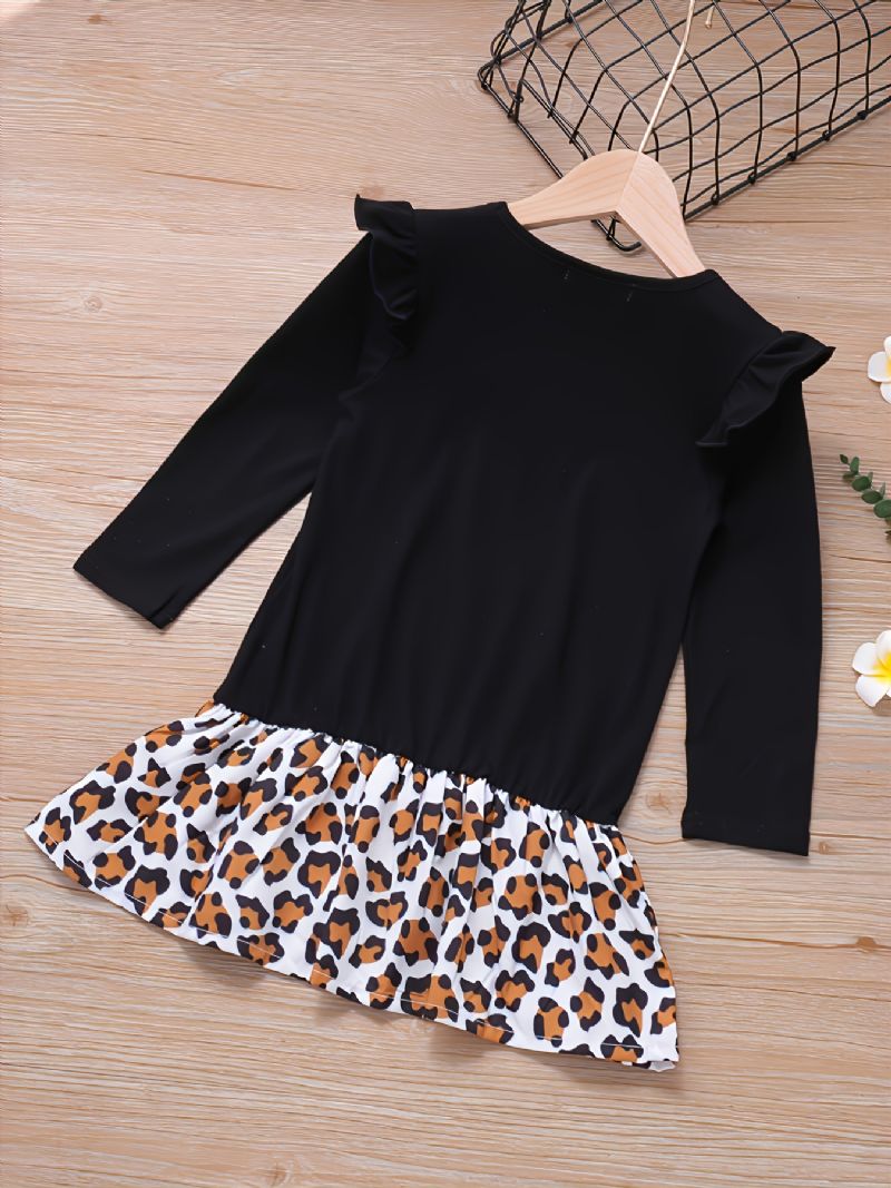 Nyomtatott Cat Leopard Hem Pólóruha