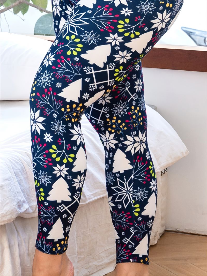 1db Karácsonyi Nyomtatott Leggings