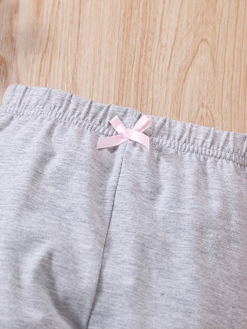 Csecsemő Baba Lányoknak Stretch Puha Leggings Egyszínű Nadrágok Gyerekruhák