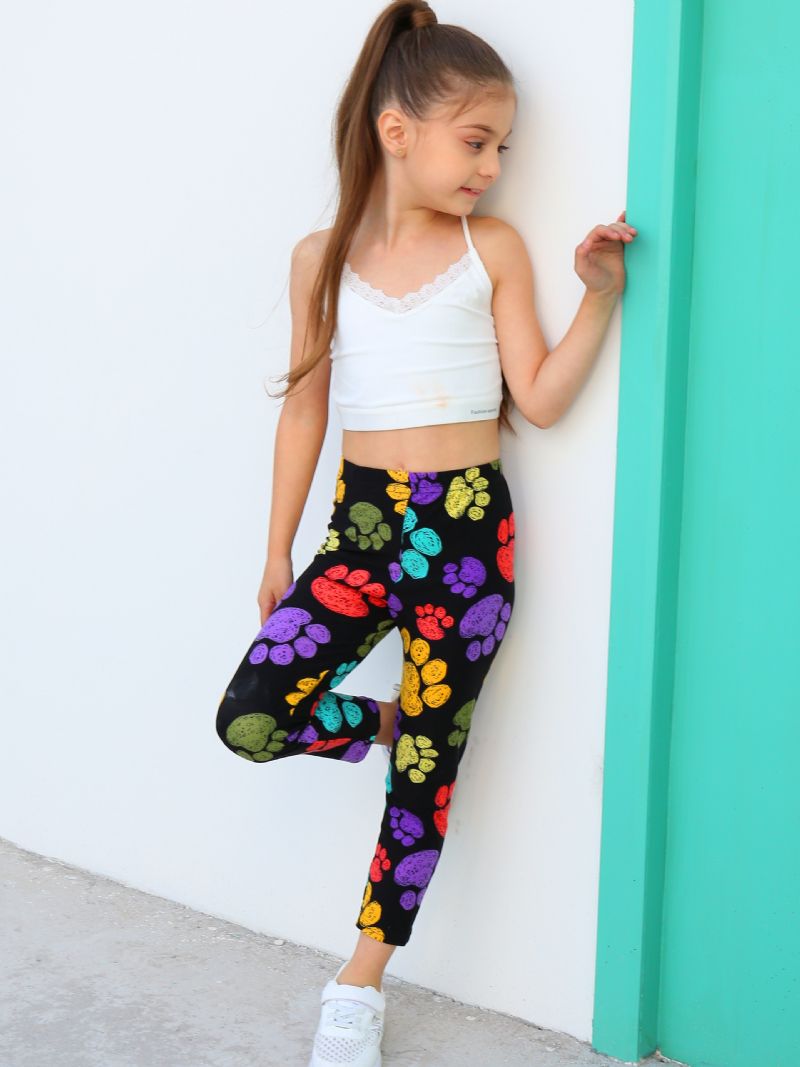 Cute Paws Lányok Puha Leggings