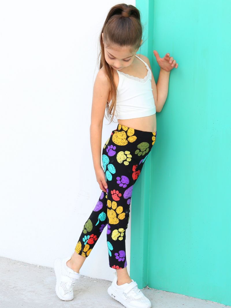 Cute Paws Lányok Puha Leggings