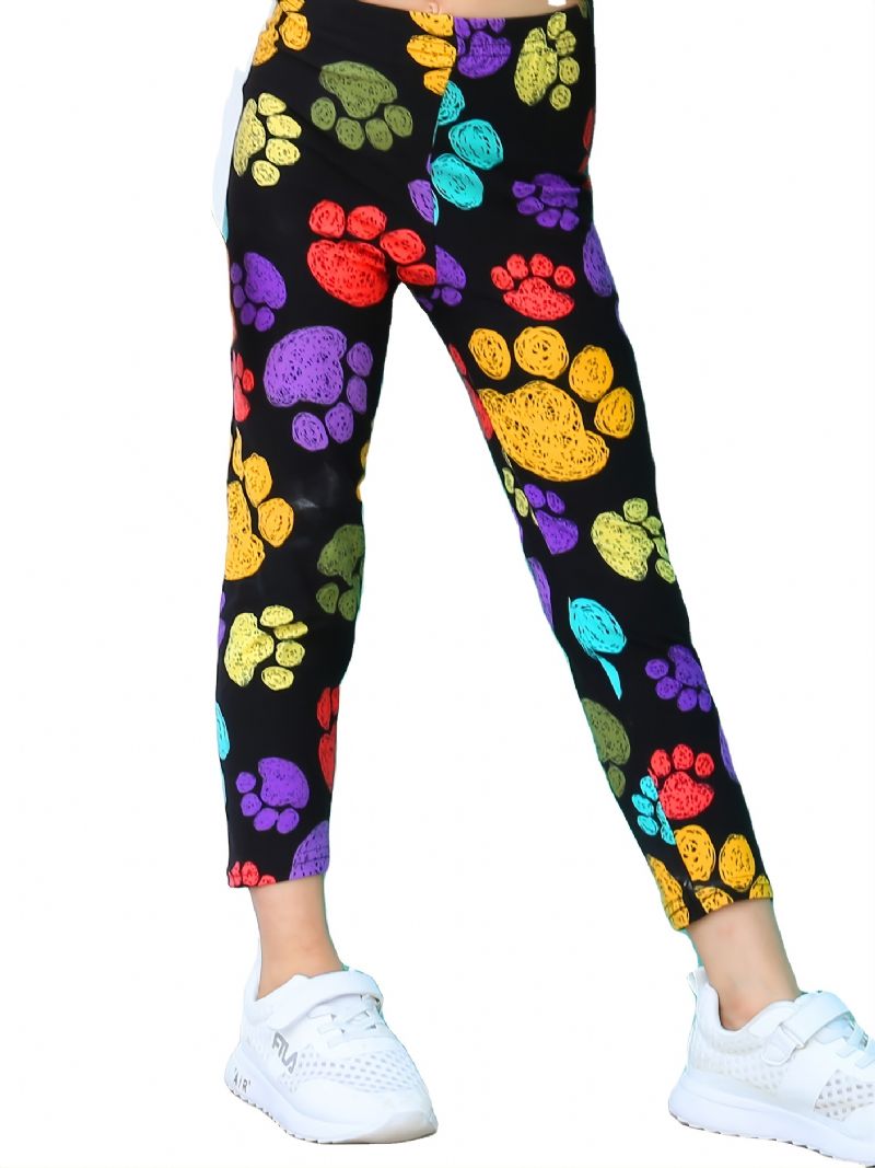 Cute Paws Lányok Puha Leggings