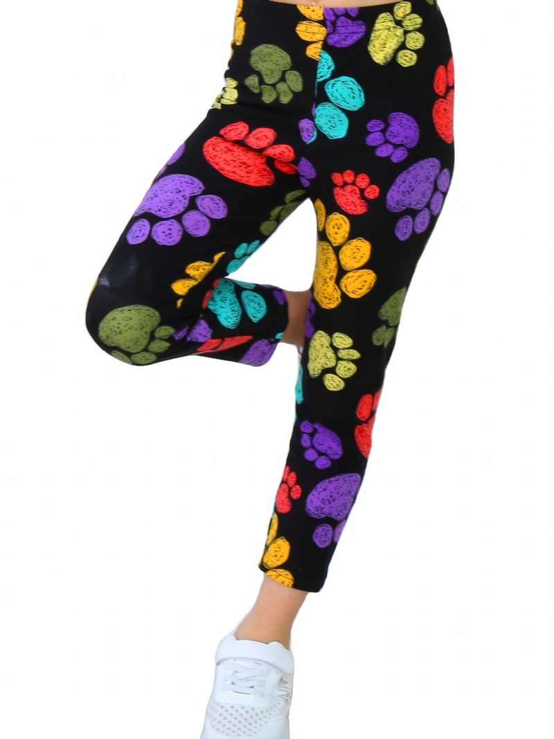 Cute Paws Lányok Puha Leggings