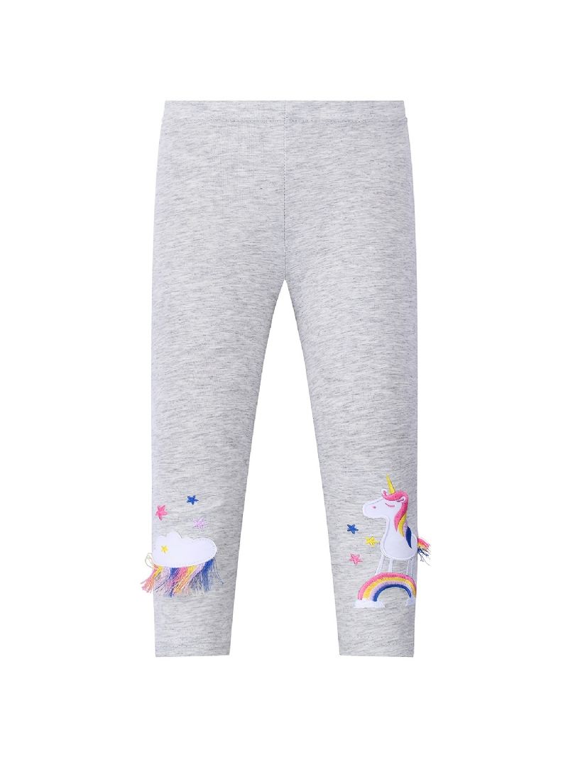 Lányok Alkalmi Stretch Bojt Unicorn Leggings