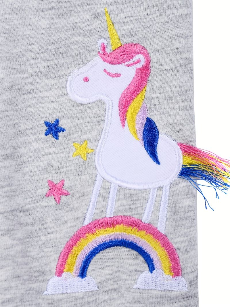 Lányok Alkalmi Stretch Bojt Unicorn Leggings