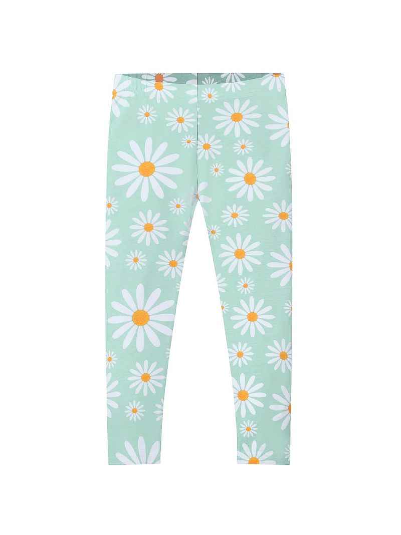 Lányok Daisy Print Stretch Leggings