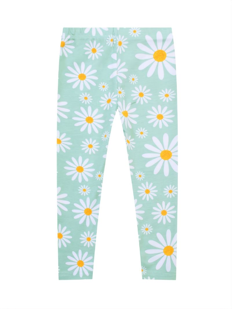 Lányok Daisy Print Stretch Leggings