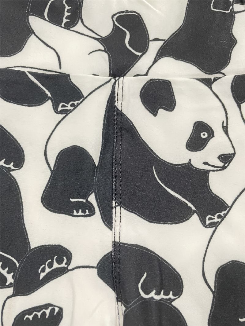 Lányok Poliészter Magas Sztreccs Leggings Panda Mintával