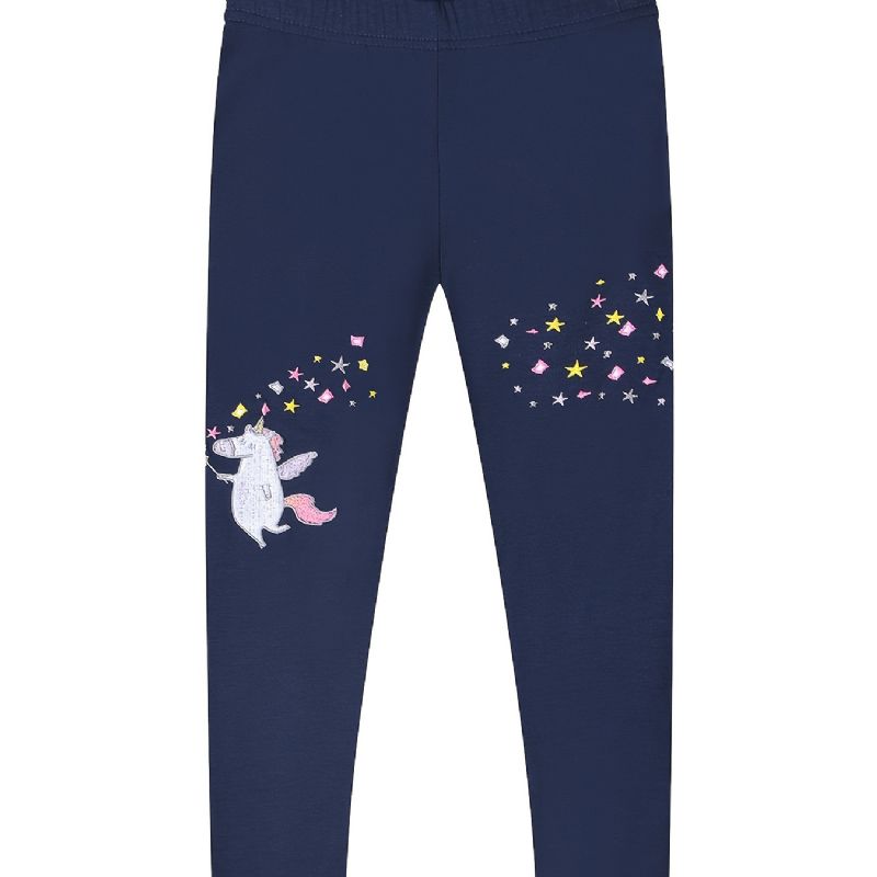 Lányok Unicorn Print Stretch Leggings Gyerekruhák