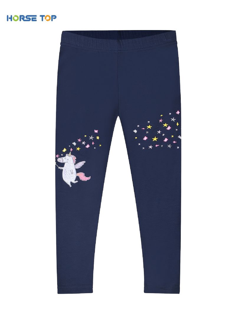 Lányok Unicorn Print Stretch Leggings Gyerekruhák