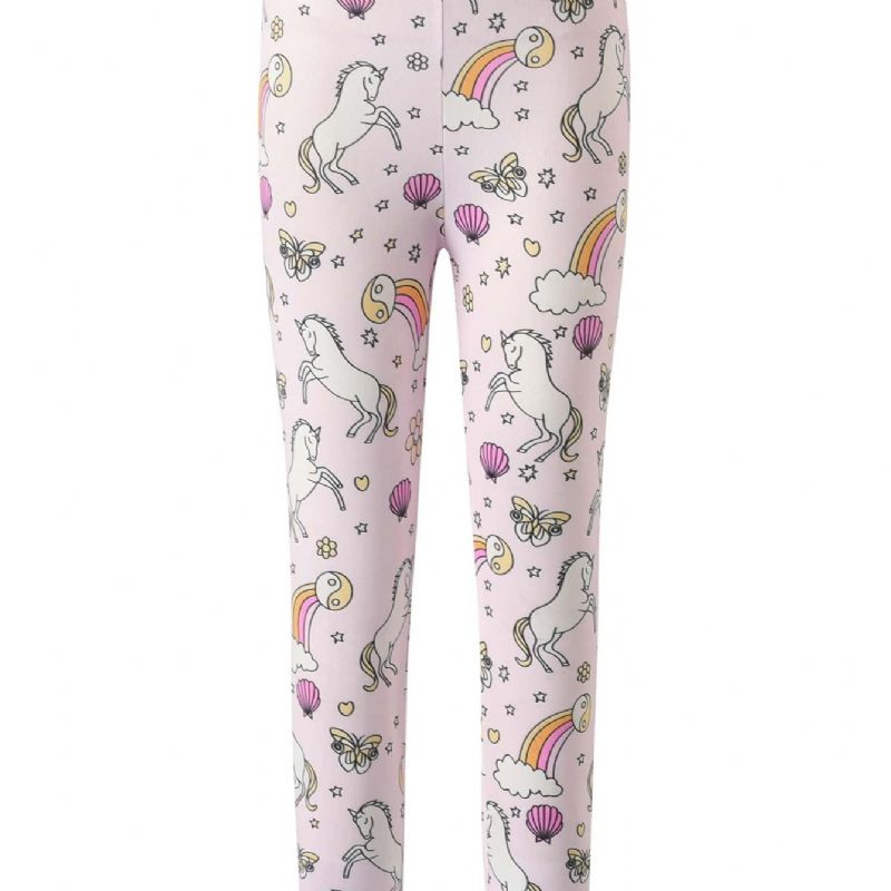 Winter Lányok Cartoon Print Leggings