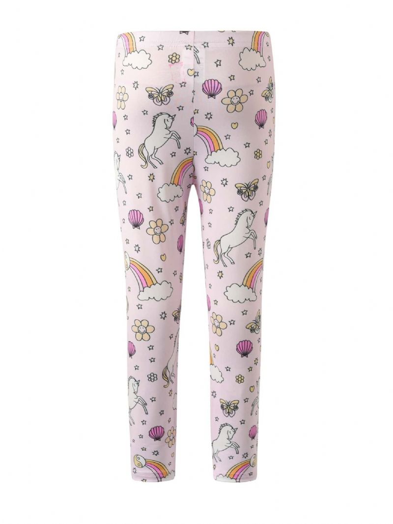 Winter Lányok Cartoon Print Leggings