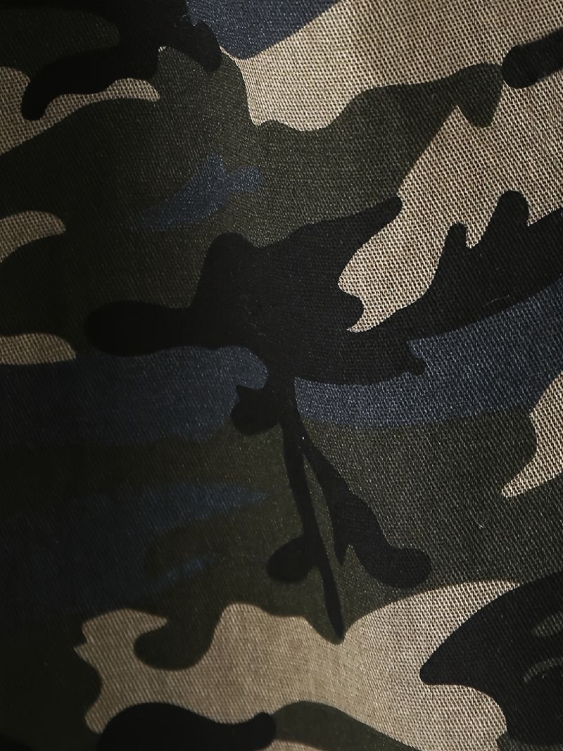 Fiúk Camo Print Crew Neck Pulóver Leggings Nadrág Szettek