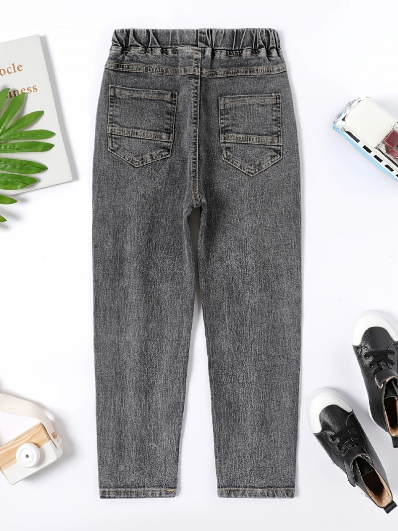 Kids Letter Print Jeans