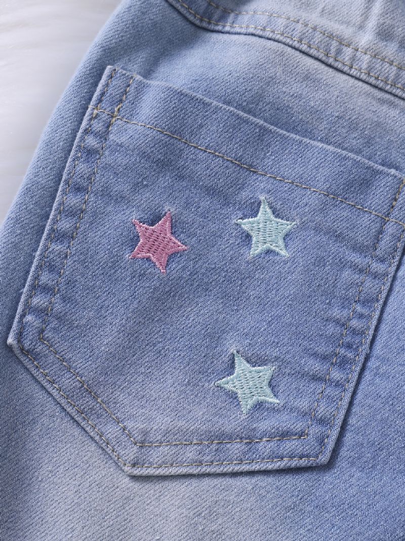 Lányok Divat Hímzés Star Jeans