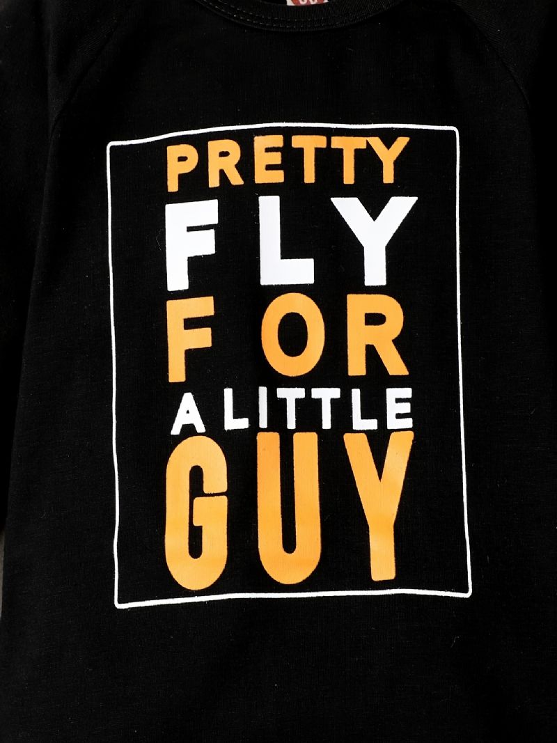 Fiúk Hétköznapi Egyszerű Pulóverek És Szett Pretty Fly Nyomattal